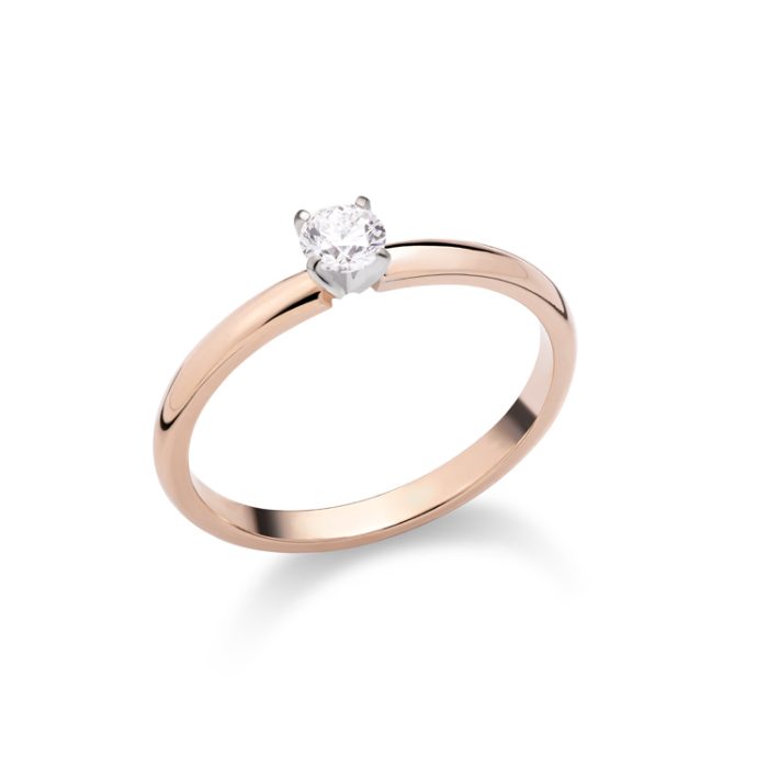 Zlatni brilijantski prsten