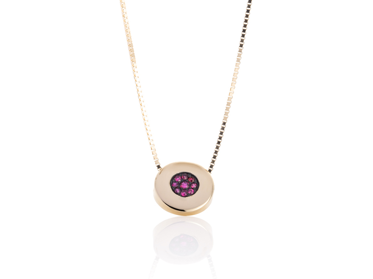 Zlatna ogrlica sa rubinima - Slika 3