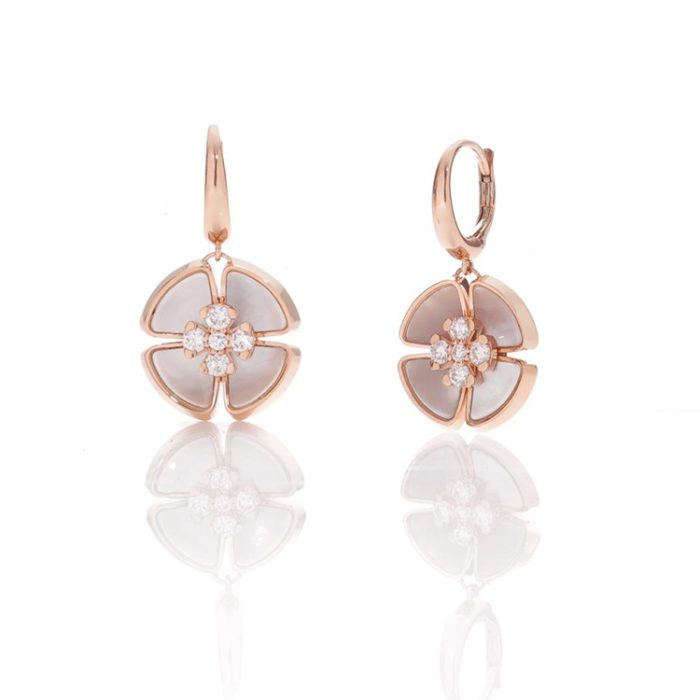 Gioeilliamo minđuše - Detelina sa dijamantima i sedefom