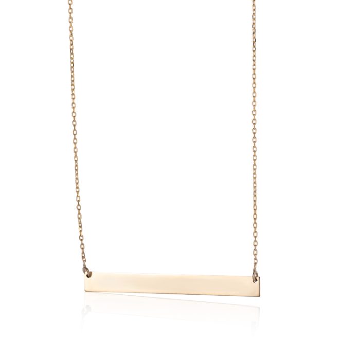 The Way zlatna ogrlica sa pločicom