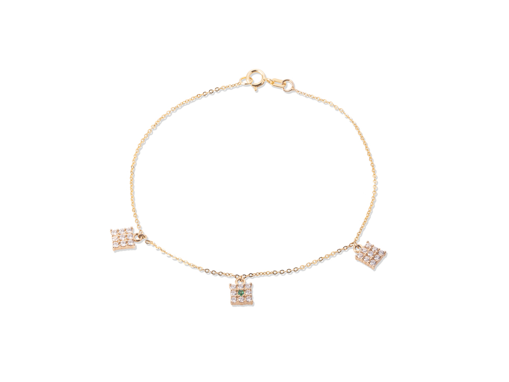 Zlatna narukvica sa cirkonima - Slika 3