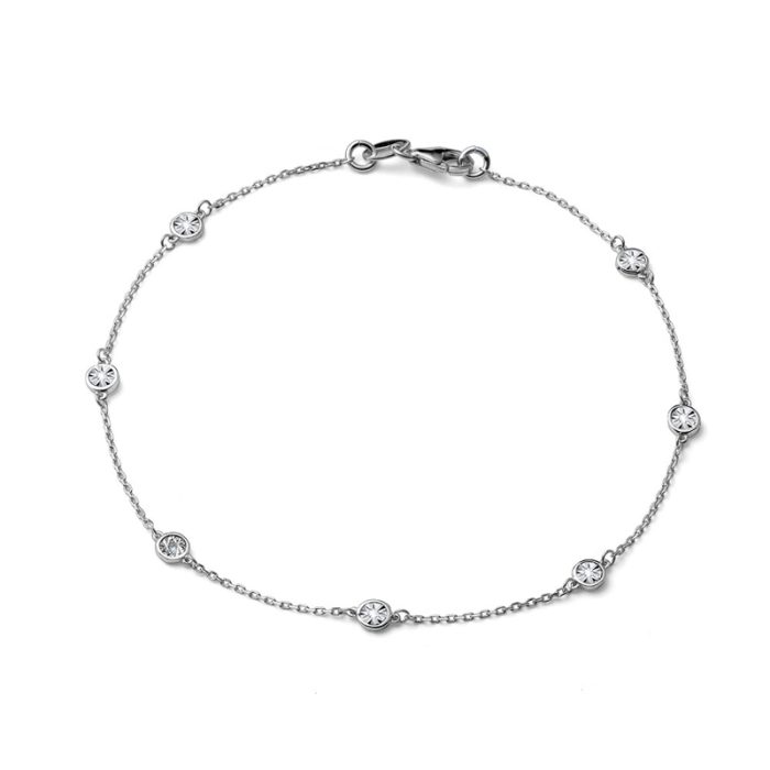 Desirè narukvica od belog zlata sa dijamantima