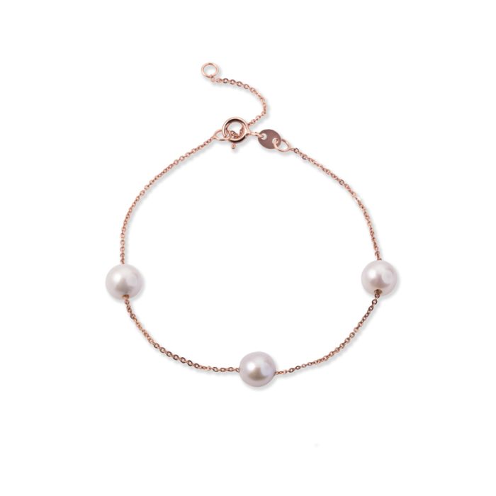 Zlatna narukvica sa tri bisera