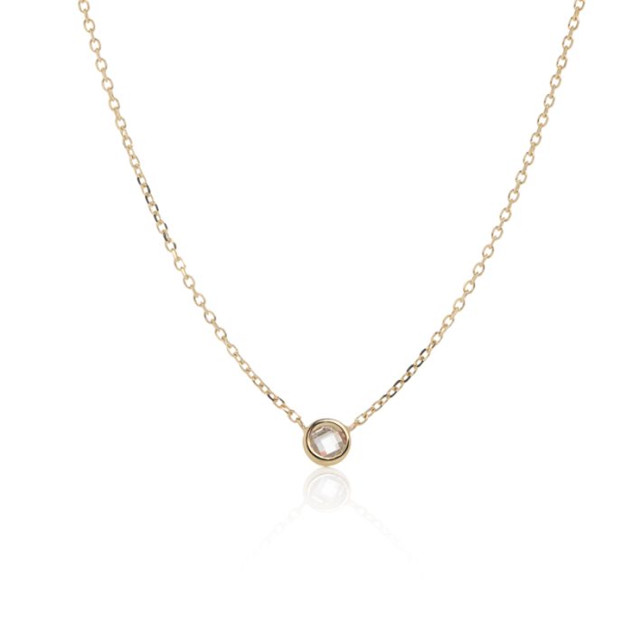 Ogrlica sa braon cirkonom