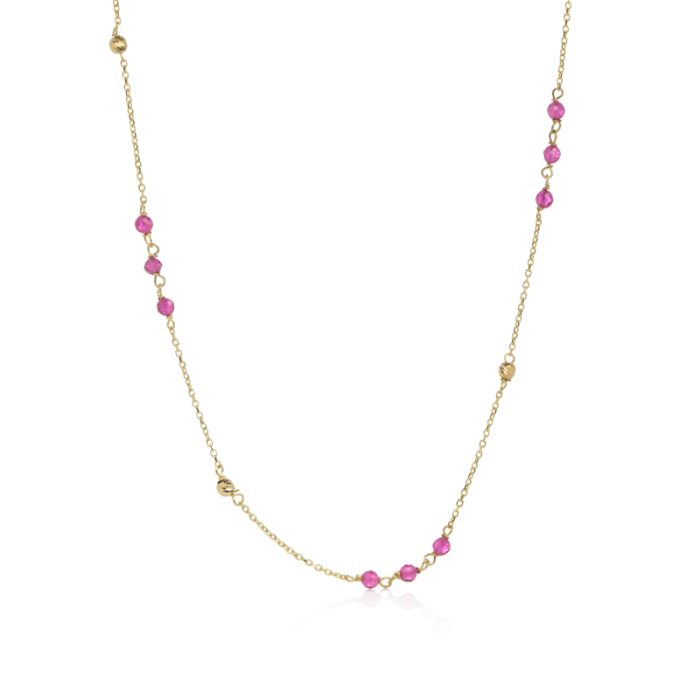 Ogrlica sa crvenim perlama