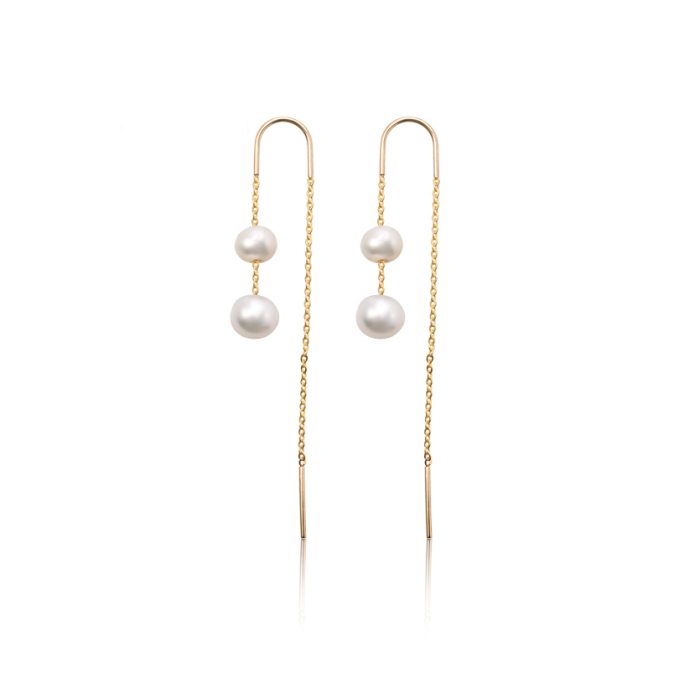 Zlatne minđuše sa biserom