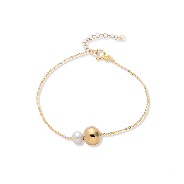 Narukvica sa biserom i kuglicom