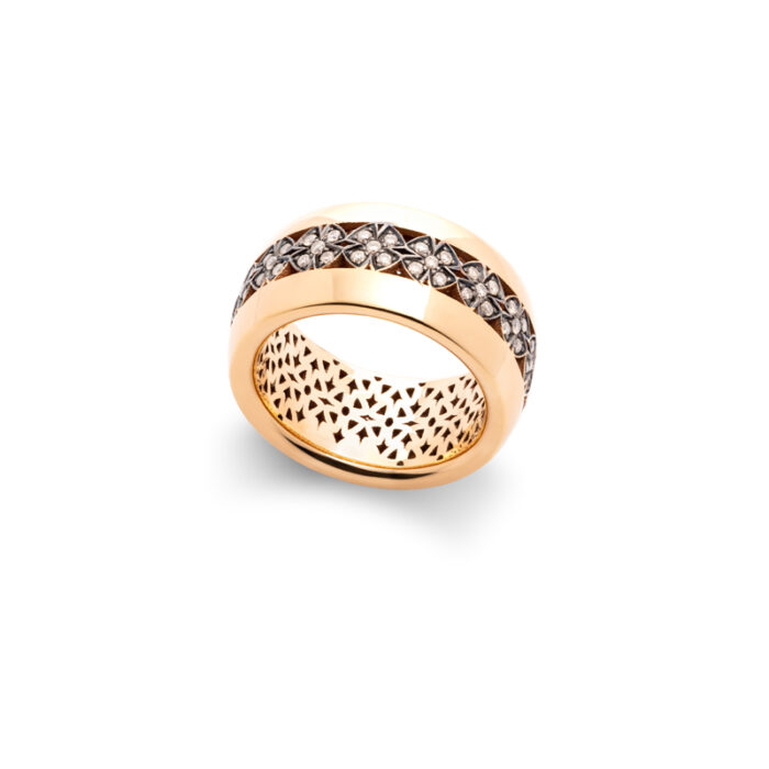 Gioielliamo ekskluzivni prsten sa braon dijamantima, 18K