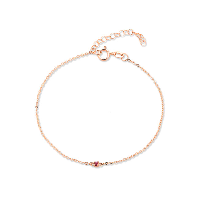 Suptilna narukvica sa rubinom