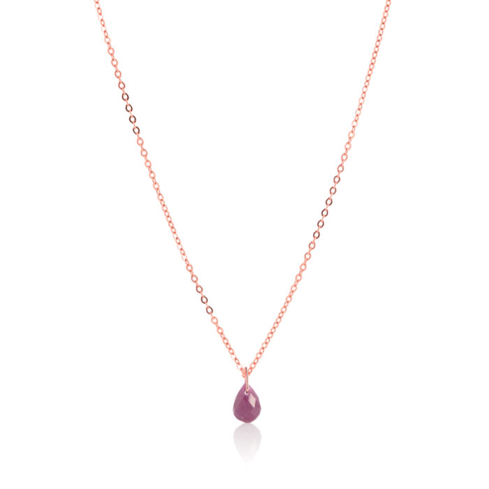 Ogrlica sa rubinom, birthstone za jul