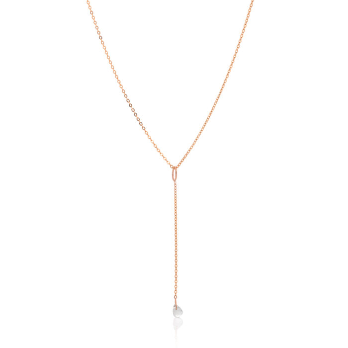 Viseća ogrlica sa mesečevim kamenom, birthstone za jun