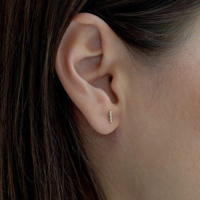 Suptilne zlatne minđušice