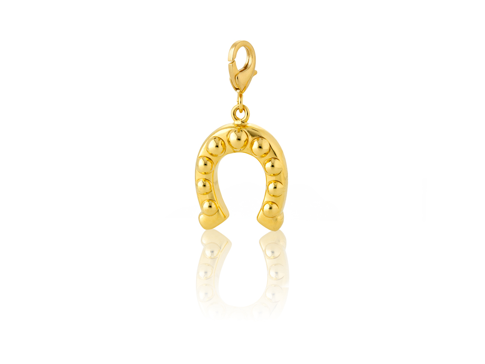 Aqua Charms – Zlatni privezak "Potkovica"