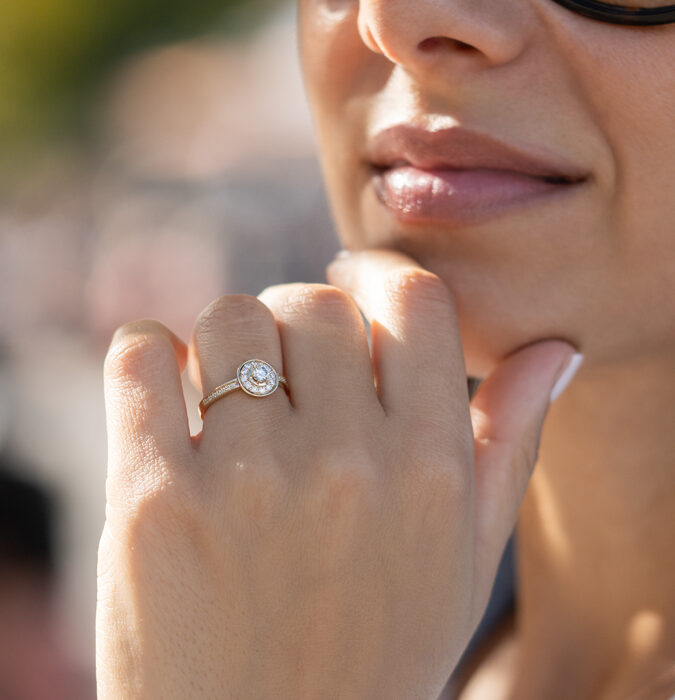 Brilijantski prsten - Halo Grace