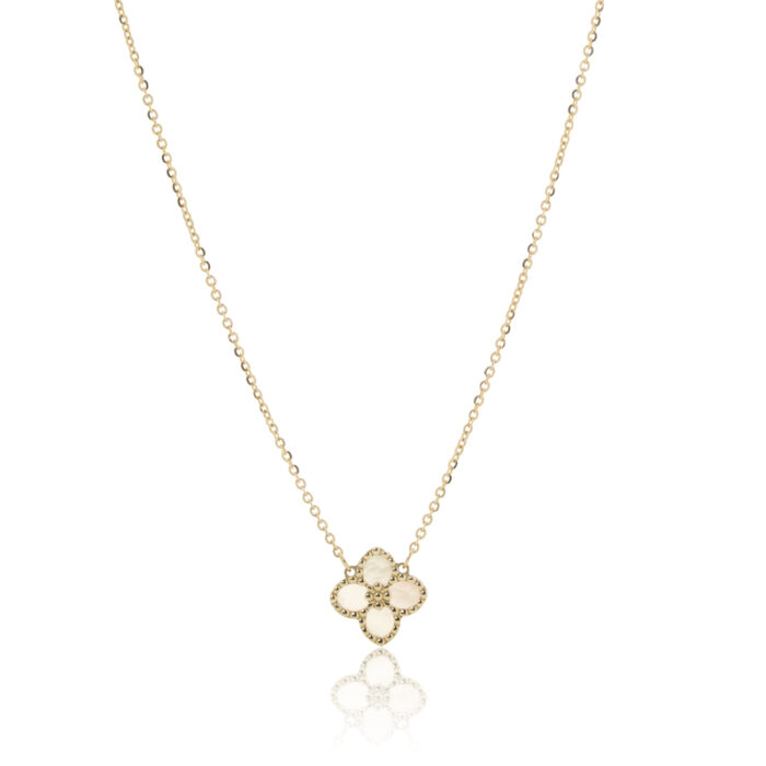 Zlatna ogrlica - Cvetić sa sedefom