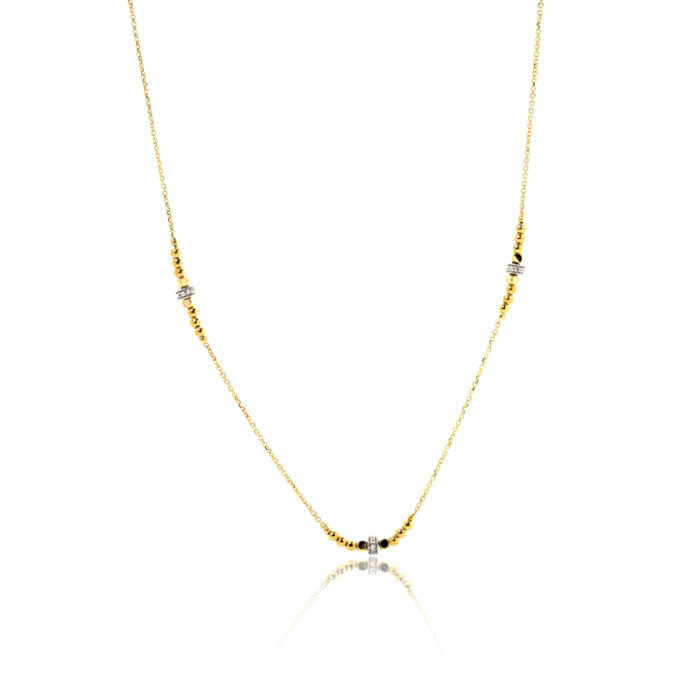 Moderna lančana ogrlica sa cirkonima