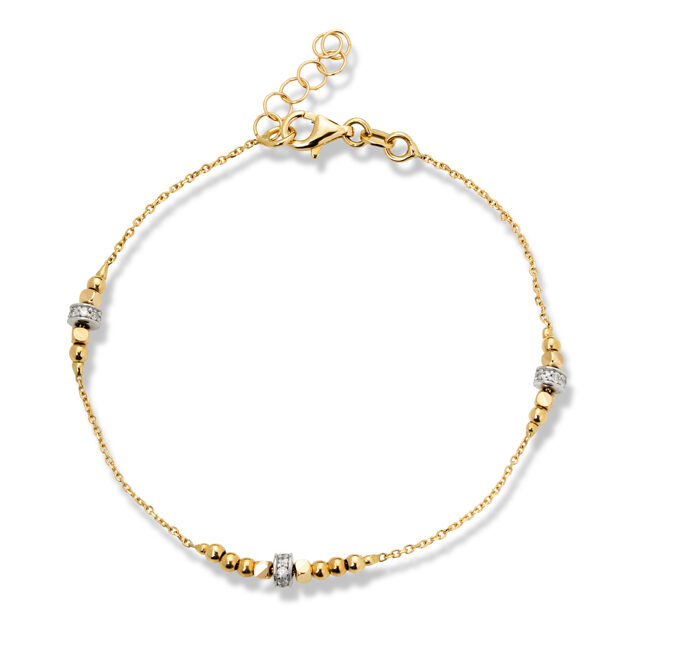 ZlatModerna lančana narukvica sa cirkonima