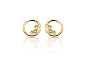 9AM minđuše - Krug sa cirkonima