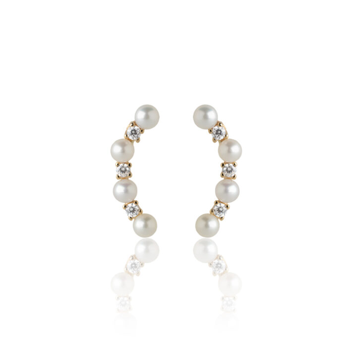 Pearl arc zlatne minđuše