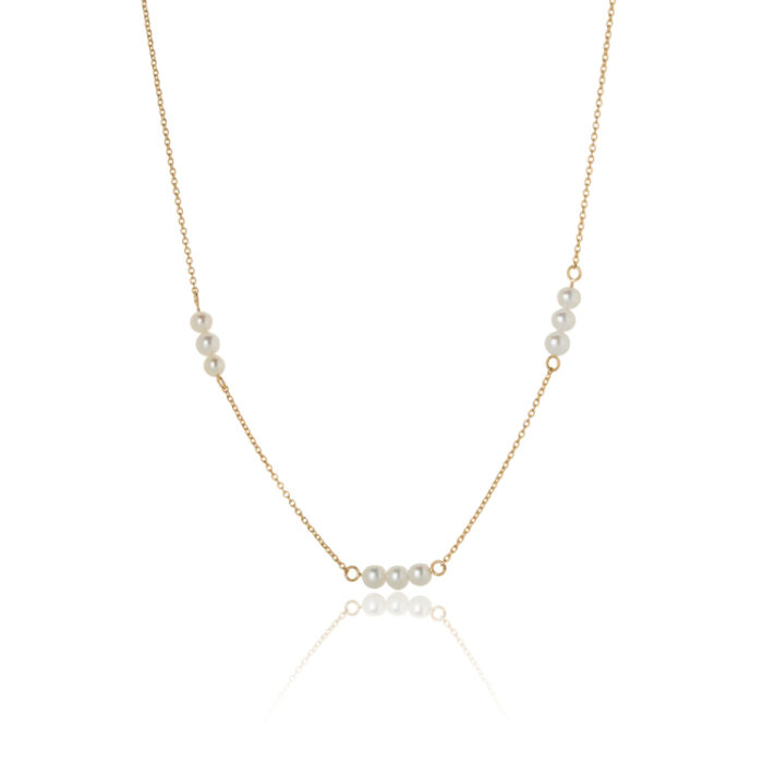 Zlatna 9am ogrlica sa devet bisera