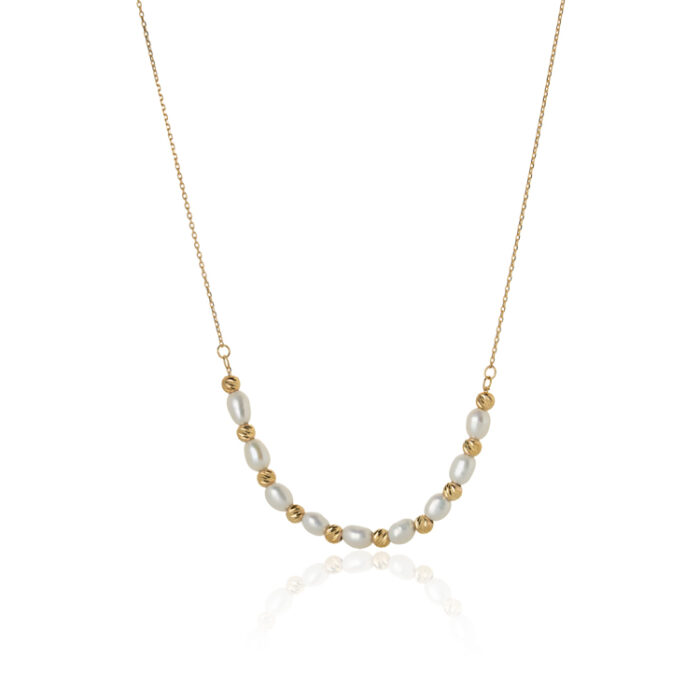 Zlatna 9AM ogrlica - Pearl line