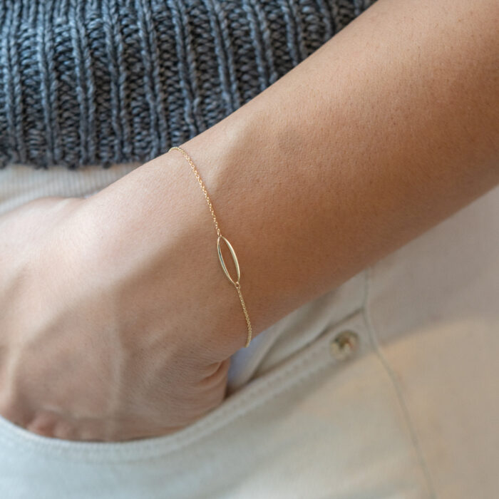 9AM narukvica - Ovalna alka