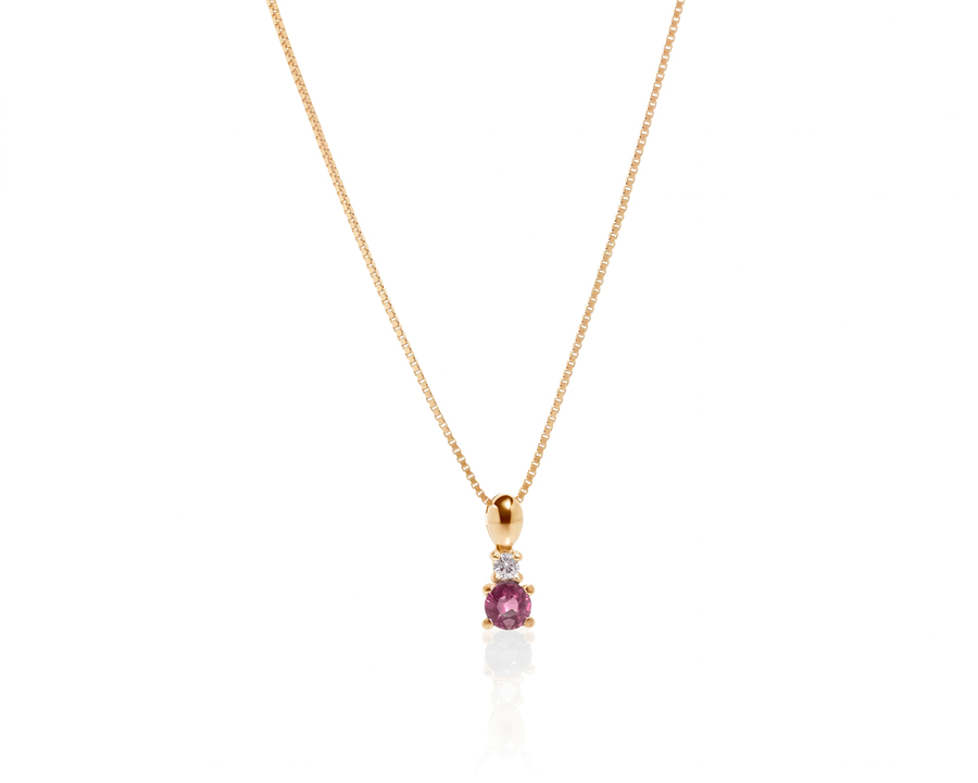 Ruby Drop dijamantska ogrlica - Slika 2