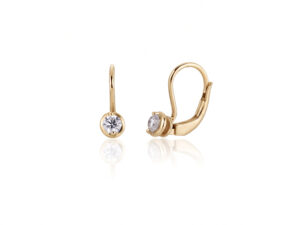 Desirè Bezel Drop dijamantske minđuše 0,30 ct - Slika 3