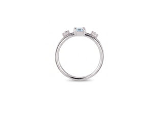 Aqua Orbit brilijantski prsten sa 0,6ct akvamarinom, Desirè - Slika 2