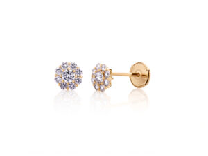 Rosette dijamantske minđuše 0,55ct - Slika 2