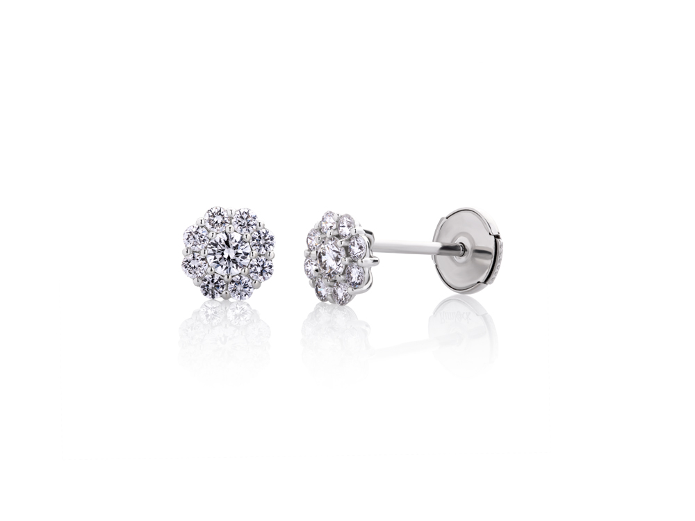 Rosette dijamantske minđuše 0,55ct