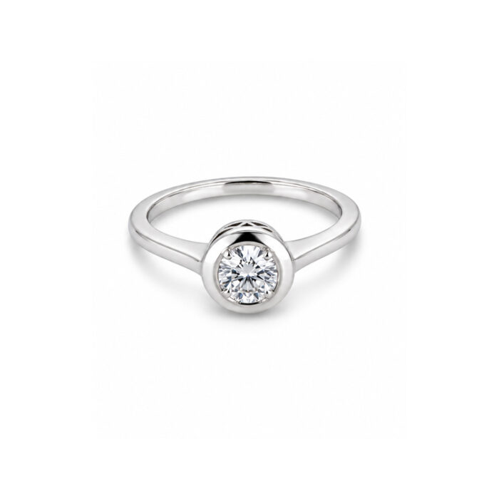Vintidž 0,43ct dijamanski prsten, 18K