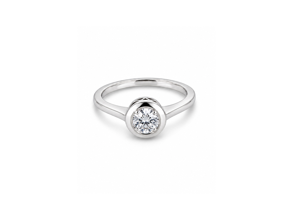 Vintidž 0,43ct dijamanski prsten, 18K